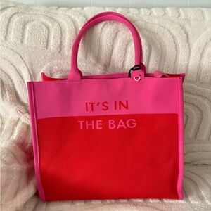 Kate Spade x Target Pink and Red‎ “It’s In The Bag” Tote Bag